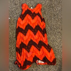 Cato Orange and Brown Dress